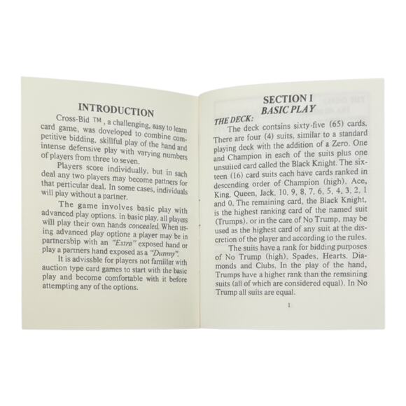 Cross-Bid (1986) – Derby Town Games – Rare Vintage Card Game - Picture 7 of 10